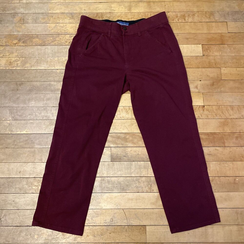Democracy Ab Solution Jeans Women’s Size 12 Burgundy Straight Leg Cropped